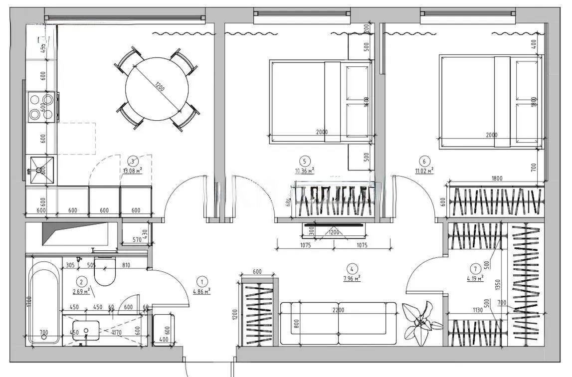 Продажа 2-комнатной квартиры, 55 м² в Астане - фото 4
