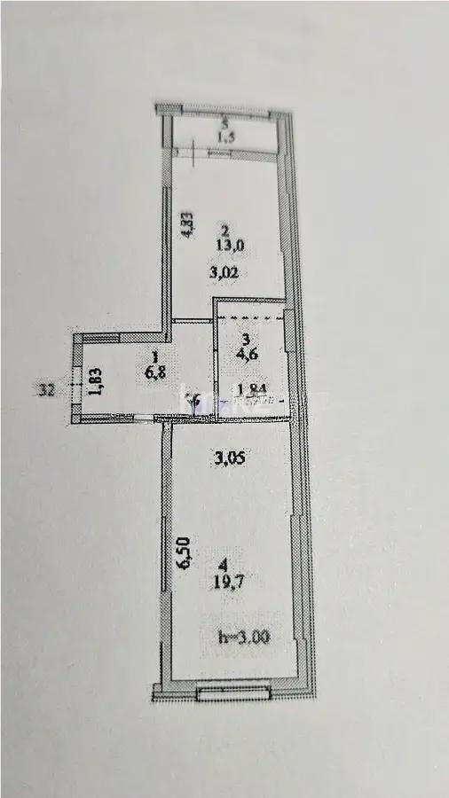 Продажа 1-комнатной квартиры, 45 м² в Астане