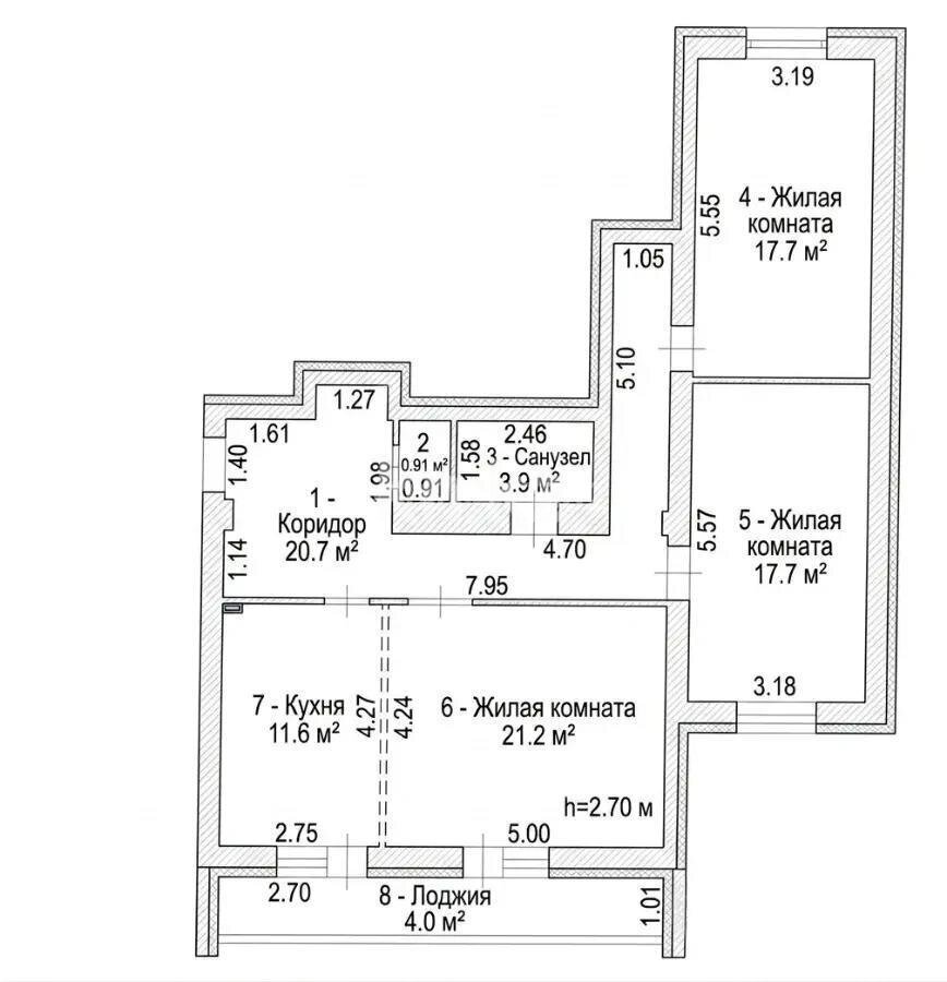 Продажа 3-комнатной квартиры, 98 м² в Астане - фото 5