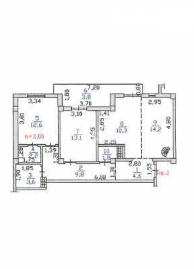 Продажа 3-комнатной квартиры, 132 м², ул. Салыкова, дом  40 в Алматы