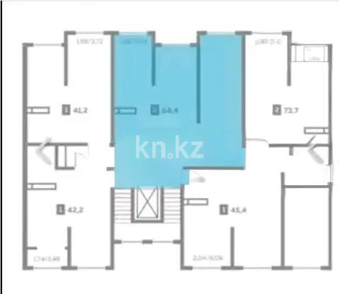 Продажа 2-комнатной квартиры, 73.7 м² в Алматы