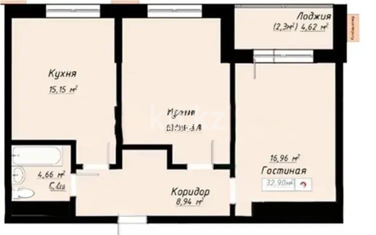 Продажа 2-комнатной квартиры, 63 м² в Астане