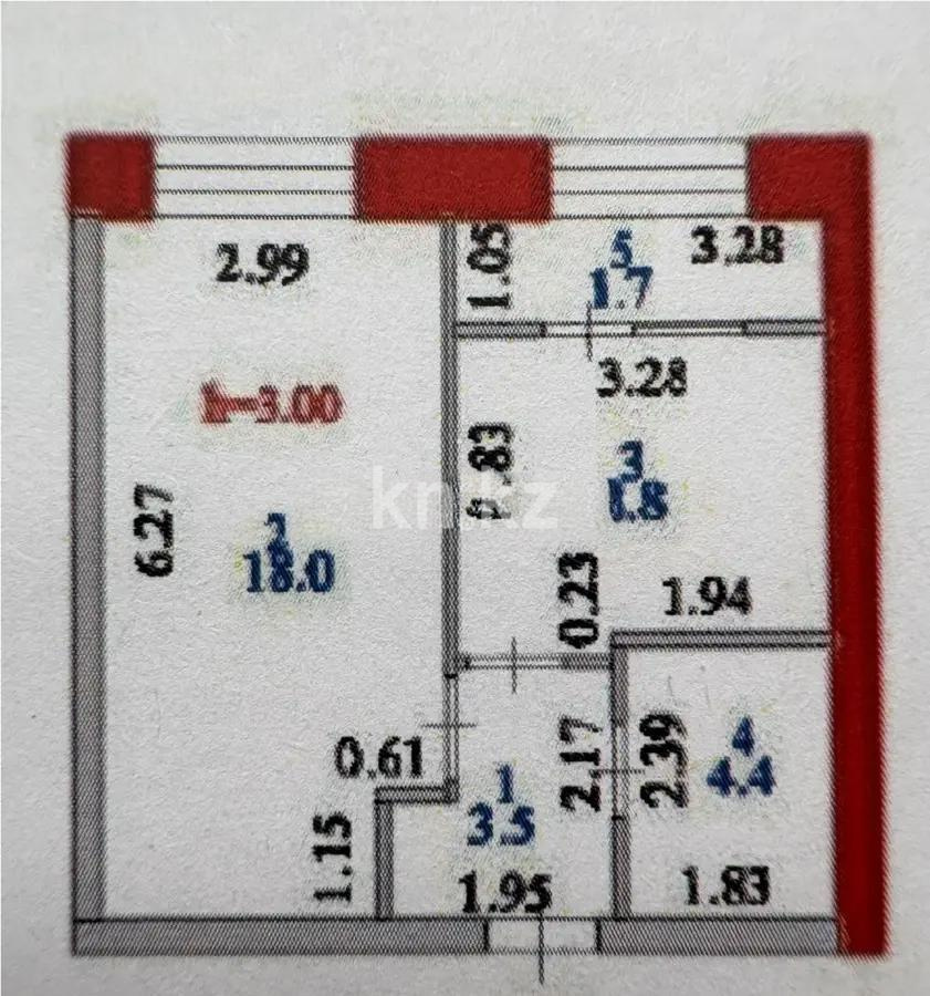 Продажа 1-комнатной квартиры, 37 м², ул. Е-15, дом  16 в Астане - фото 4