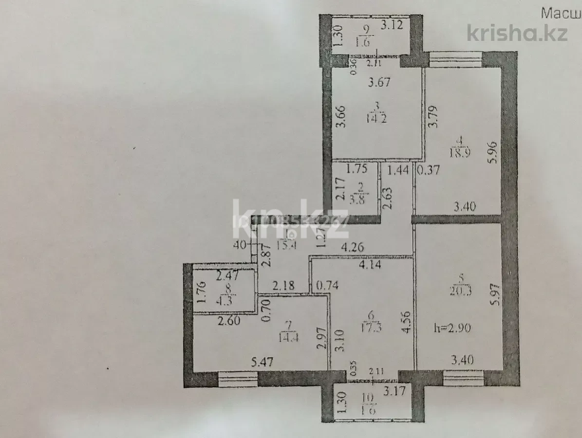 Продажа 3-комнатной квартиры, 121.5 м² в Караганде - фото 23