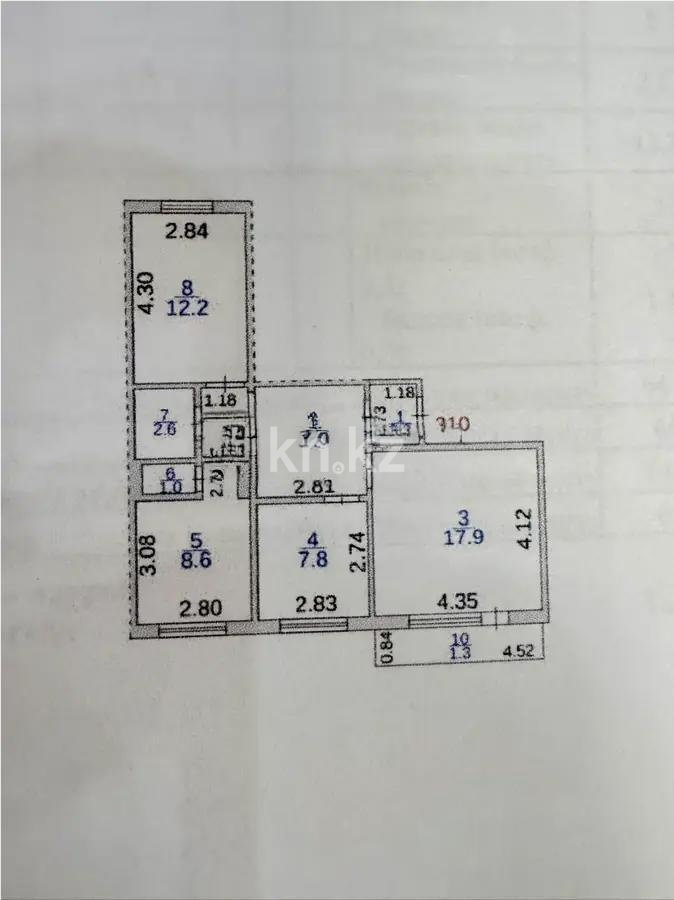 Продажа 3-комнатной квартиры, 66 м² в Караганде - фото 8