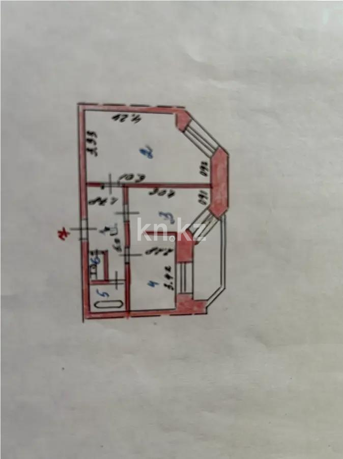 Продажа 2-комнатной квартиры, 45 м², пр. Богенбай батыра, дом  6/3 в Астане - фото 6