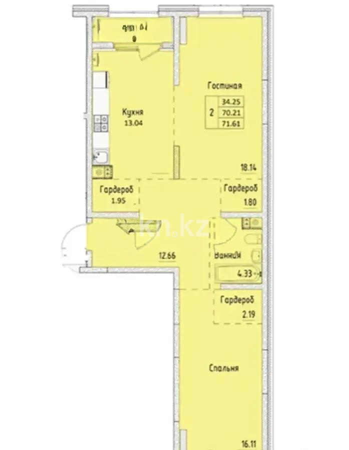 Продажа 2-комнатной квартиры, 72 м² в Алматы - фото 6