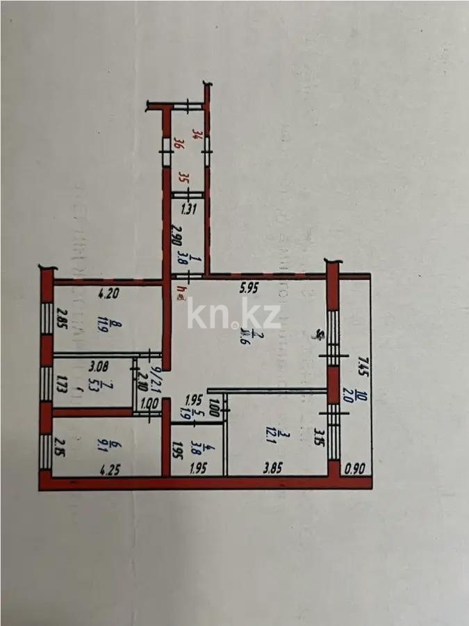 Продажа 3-комнатной квартиры, 76 м² в Темиртау - фото 7