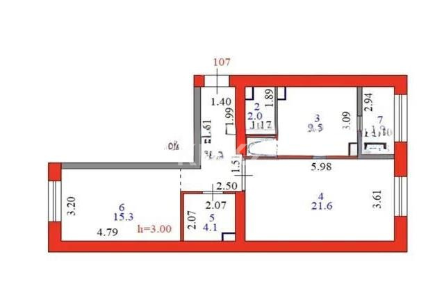 Продажа 2-комнатной квартиры, 65 м² в Астане