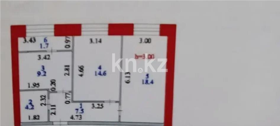 Продажа 2-комнатной квартиры, 55.6 м² в Астане - фото 3