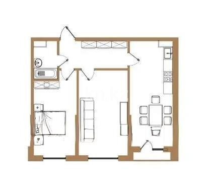 Продажа 2-комнатной квартиры, 67.7 м² в Алматы