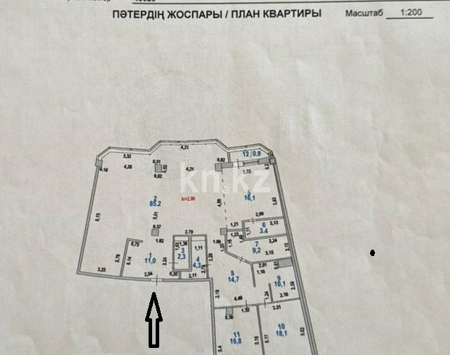 Продажа 3-комнатной квартиры, 190 м², ул. Достык, дом  13 - ул. Кенесары в Астане - фото 2