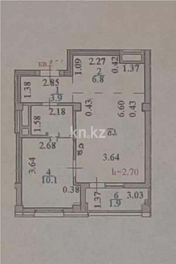 Продажа 2-комнатной квартиры, 42.5 м² в Астане - фото 4