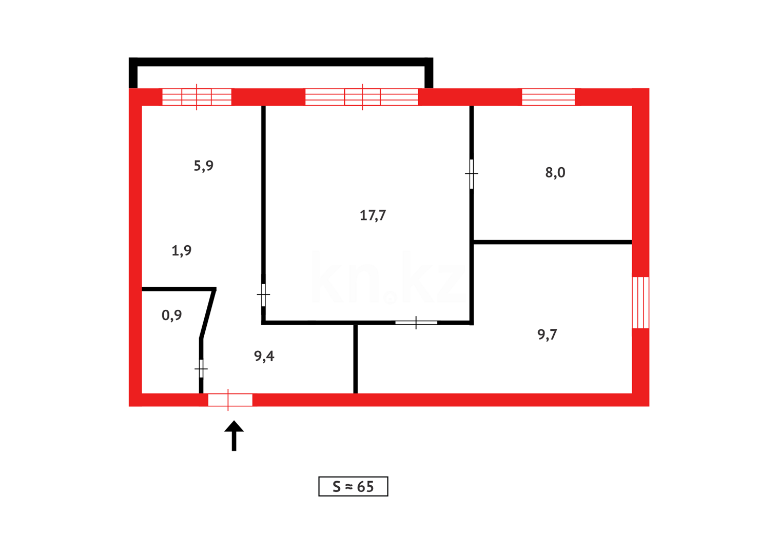 Продажа 3-комнатной квартиры, 53 м² в Темиртау - фото 19