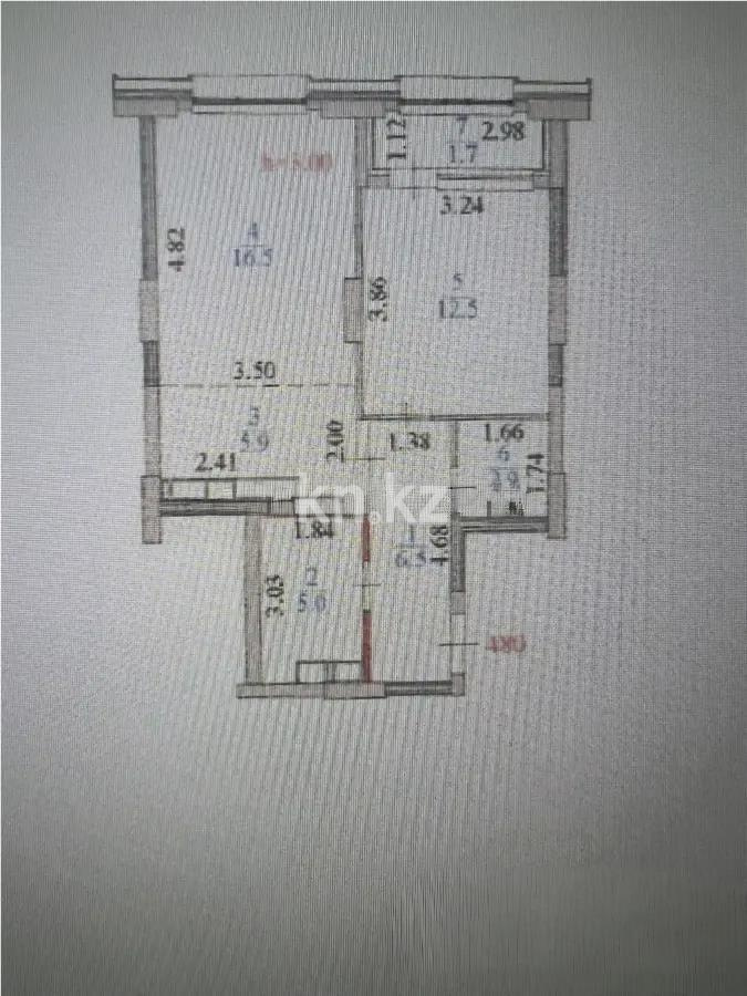 Продажа 2-комнатной квартиры, 51 м² в Астане