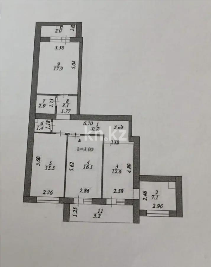 Продажа 4-комнатной квартиры, 90.6 м² в Астане - фото 5
