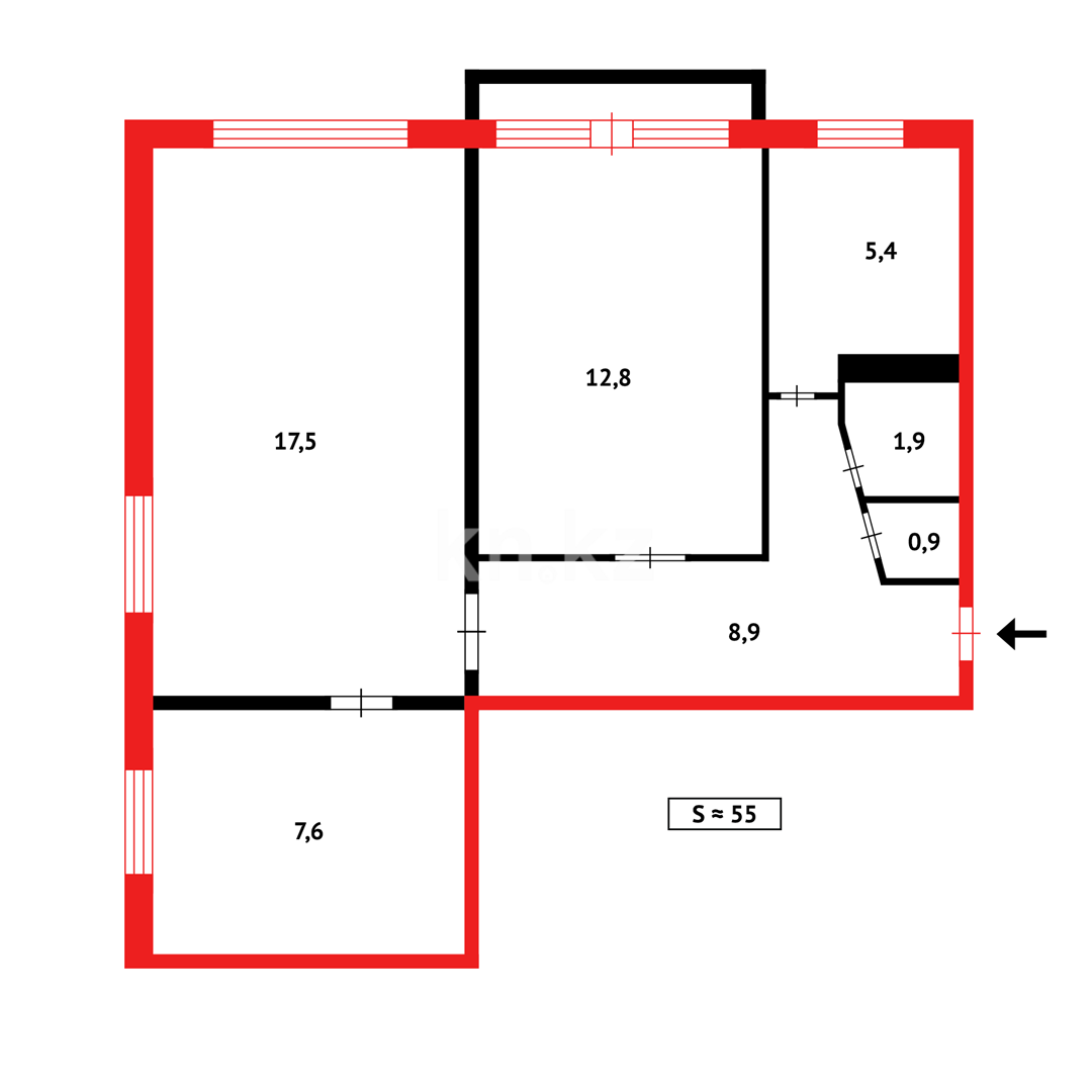 Продажа 3-комнатной квартиры, 57 м² в Темиртау - фото 18