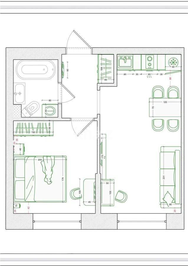 Продажа 2-комнатной квартиры, 36 м² в Астане - фото 4