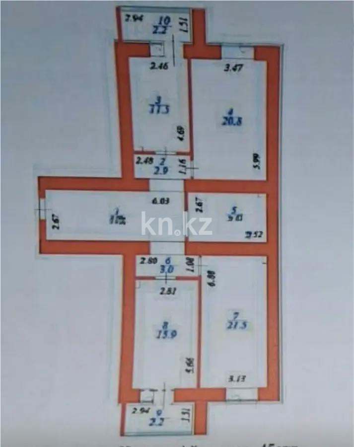 Продажа 3-комнатной квартиры, 105.4 м² в Астане