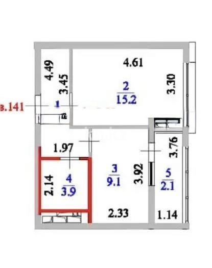 Продажа 1-комнатной квартиры, 36.4 м² в Астане
