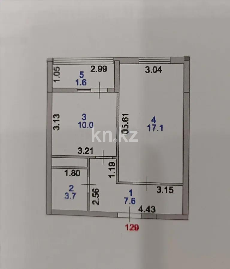 Продажа 1-комнатной квартиры, 40 м², ул. Косшыгулулы, дом  15 в Астане