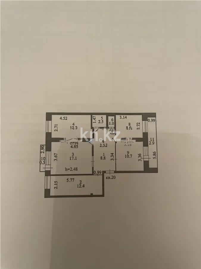 Продажа 4-комнатной квартиры, 79.5 м² в Астане - фото 7