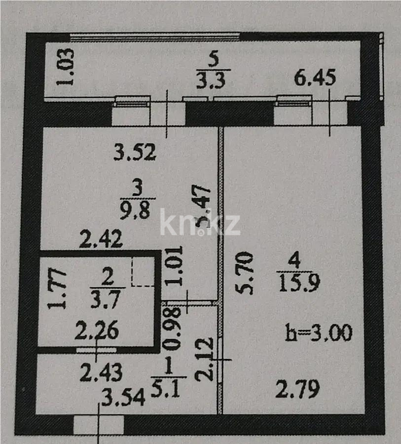 Продажа 1-комнатной квартиры, 37.8 м², ул. Айтматова, дом  33 стр в Астане - фото 5