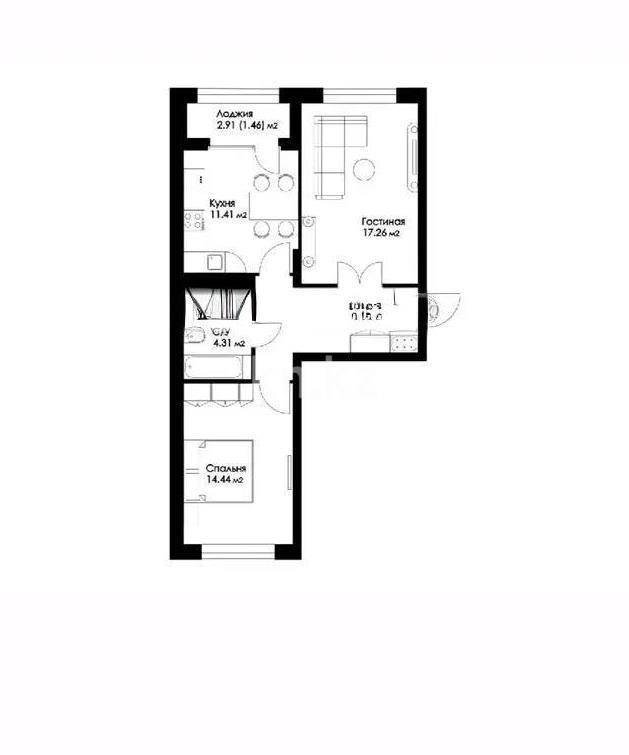 Продажа 2-комнатной квартиры, 58 м² в Астане - фото 4