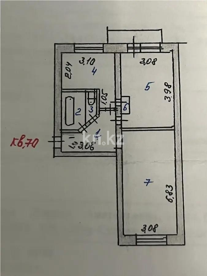 Продажа 2-комнатной квартиры, 45 м² в Астане - фото 7