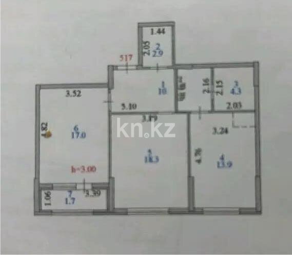 Продажа 2-комнатной квартиры, 68.9 м² в Астане - фото 6