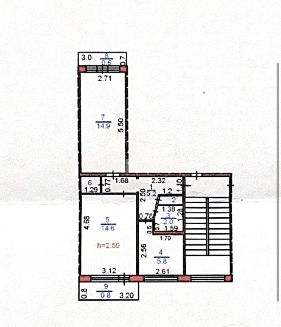 Продажа 2-комнатной квартиры, 45.8 м², ул. Аманжолова, дом  17 в Караганде - фото 20