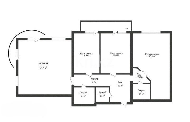 Продажа 3-комнатной квартиры, 130.4 м² в Костанае - фото 21