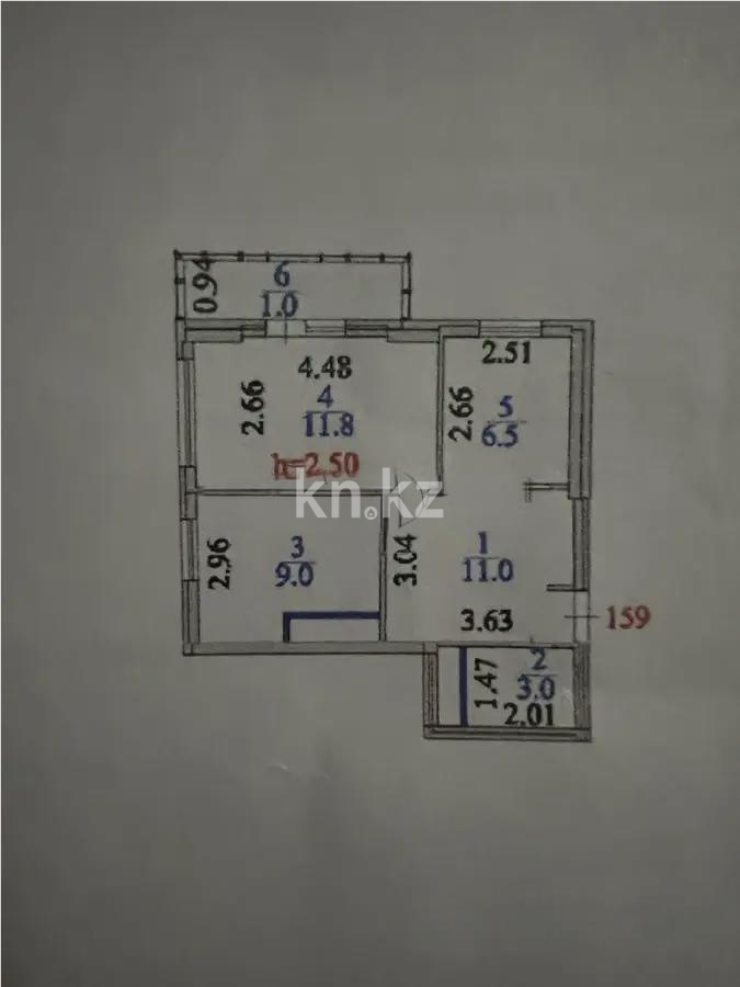 Продажа 3-комнатной квартиры, 48 м², ул. Тулебаева, дом  5 в Астане - фото 5