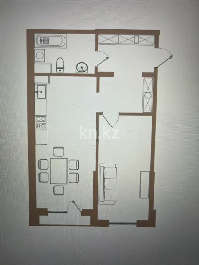 Продажа 2-комнатной квартиры, 55.67 м² в Алматы