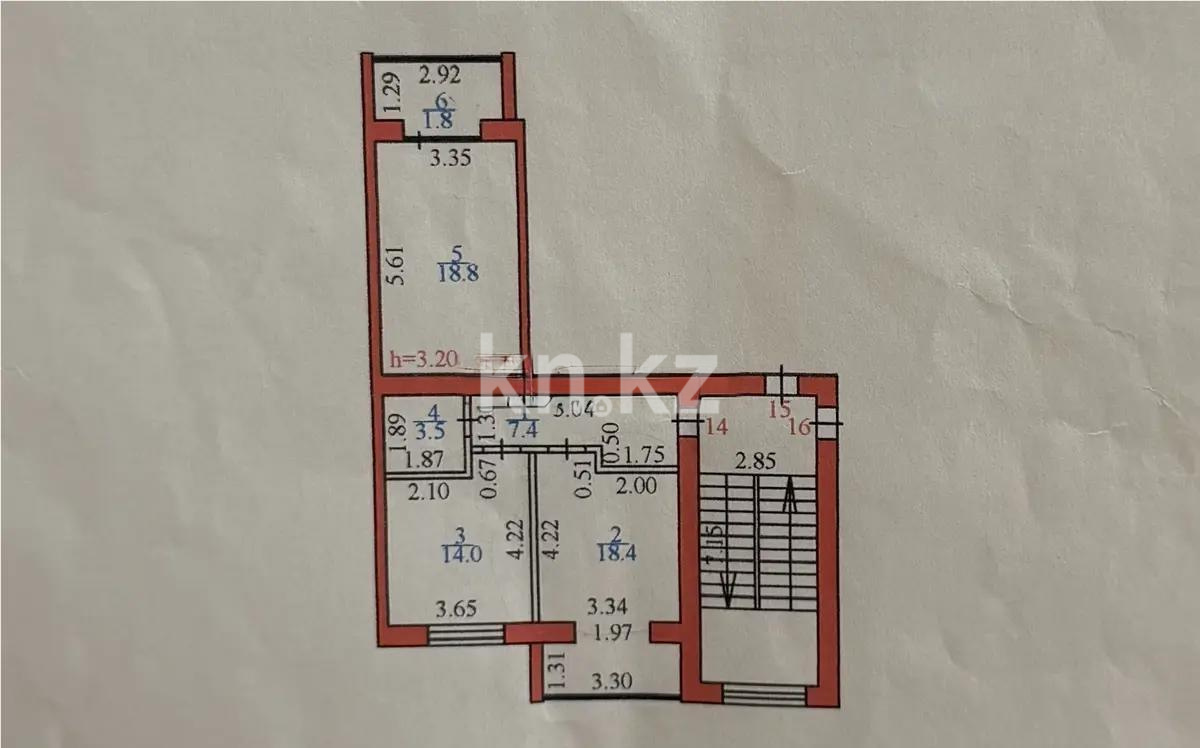 Продажа 2-комнатной квартиры, 61 м² в Караганде - фото 6