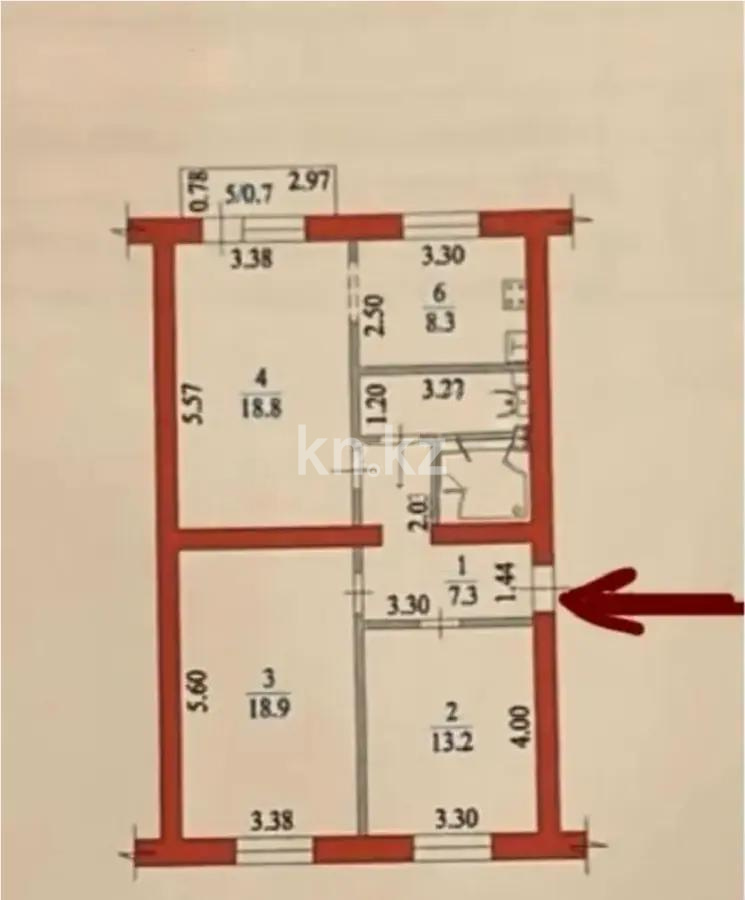 Продажа 3-комнатной квартиры, 74 м² в Алматы - фото 6