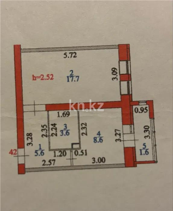 Продажа 1-комнатной квартиры, 37 м², ул. Арнасай, дом  10/6 в Астане - фото 5