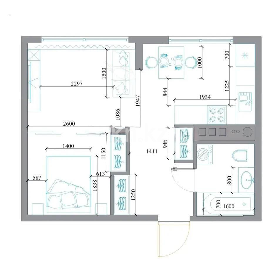 Продажа 1-комнатной квартиры, 36 м², ул. Хусейна бен Талала, дом  28 в Астане - фото 3