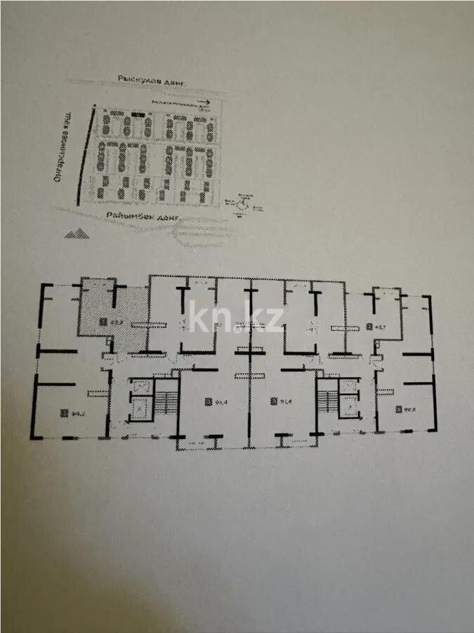 Продажа 2-комнатной квартиры, 42.7 м² в Алматы