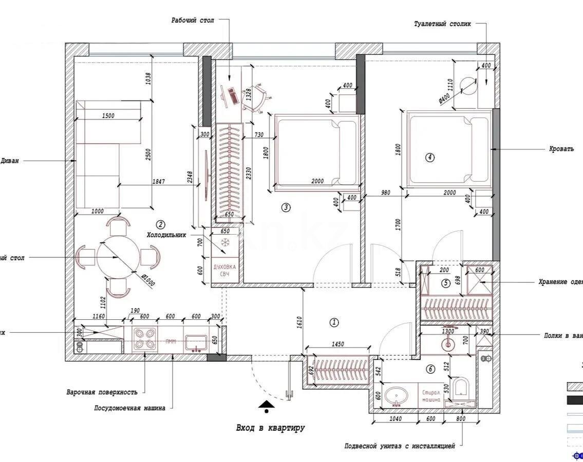 Продажа 3-комнатной квартиры, 68.1 м² в Астане - фото 7