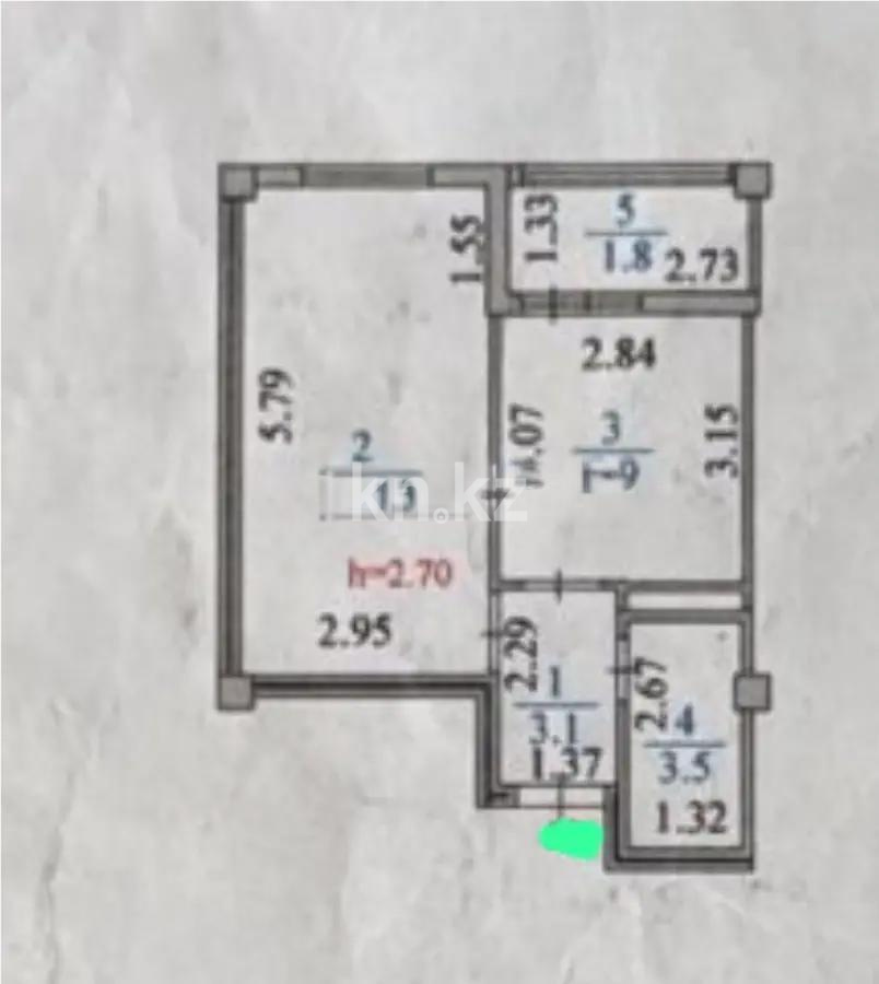 Продажа 1-комнатной квартиры, 34.4 м² в Астане - фото 4