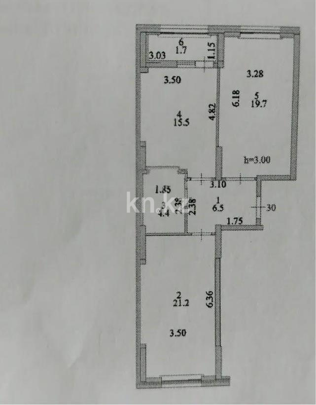 Продажа 2-комнатной квартиры, 69 м² в Астане
