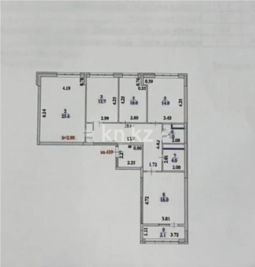 Продажа 4-комнатной квартиры, 113 м² в Астане - фото 6