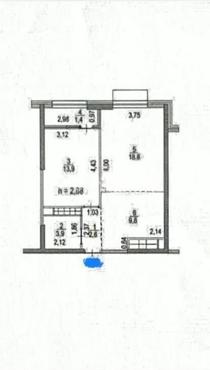 Продажа 2-комнатной квартиры, 50.9 м² в Алматы