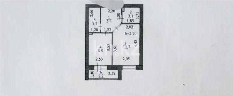 Продажа 2-комнатной квартиры, 35.6 м² в Астане - фото 6