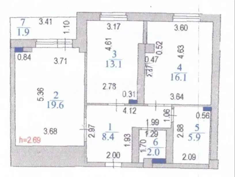 Продажа 2-комнатной квартиры, 68 м² в Астане - фото 5