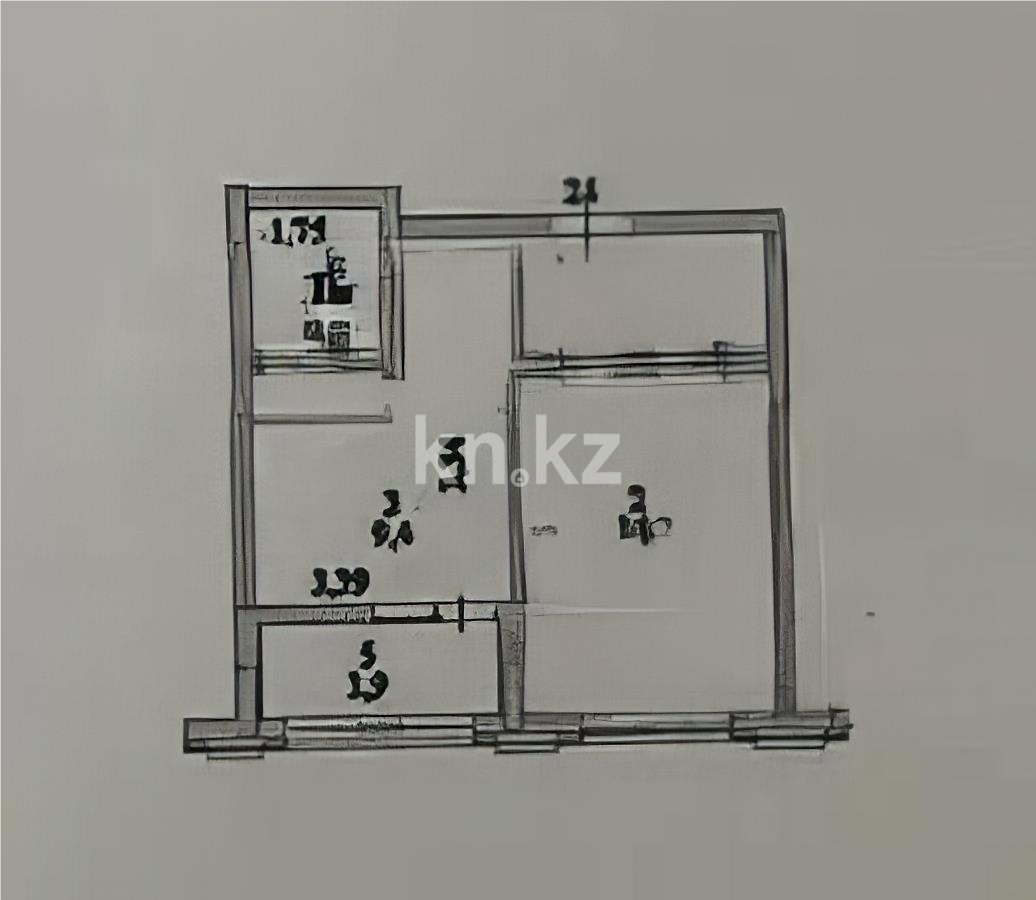 Продажа 1-комнатной квартиры, 38.4 м² в Астане