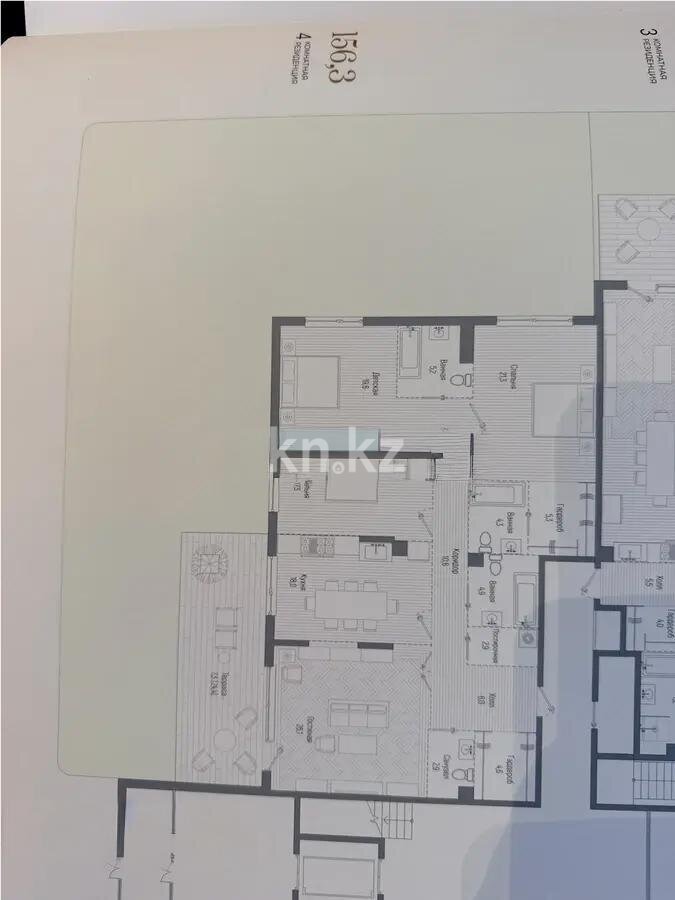 Продажа 4-комнатной квартиры, 156 м² в Алматы