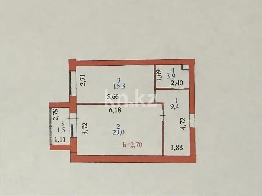 Продажа 2-комнатной квартиры, 54 м² в Астане - фото 5