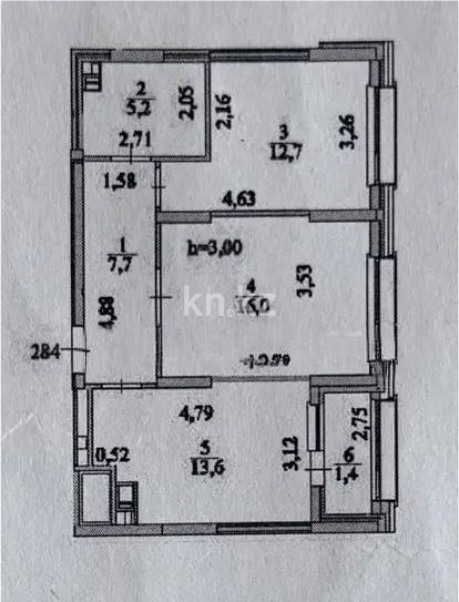 Продажа 2-комнатной квартиры, 56.6 м² в Астане - фото 5
